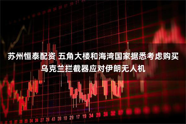 苏州恒泰配资 五角大楼和海湾国家据悉考虑购买乌克兰拦截器应对伊朗无人机