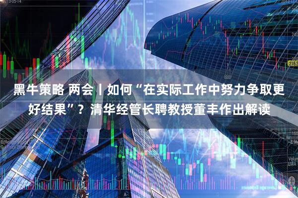 黑牛策略 两会丨如何“在实际工作中努力争取更好结果”？清华经管长聘教授董丰作出解读